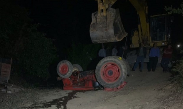 İznik’te meydana gelen traktör