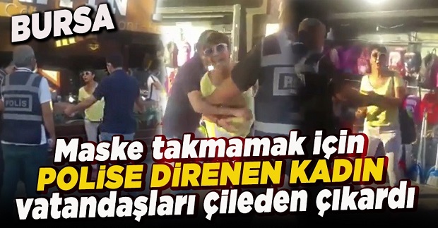 Polise ve çevredekilere hakaretler