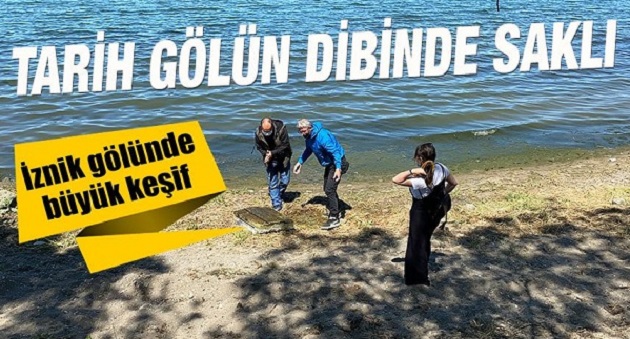 İznik Gölünde balıkçılar tarafından