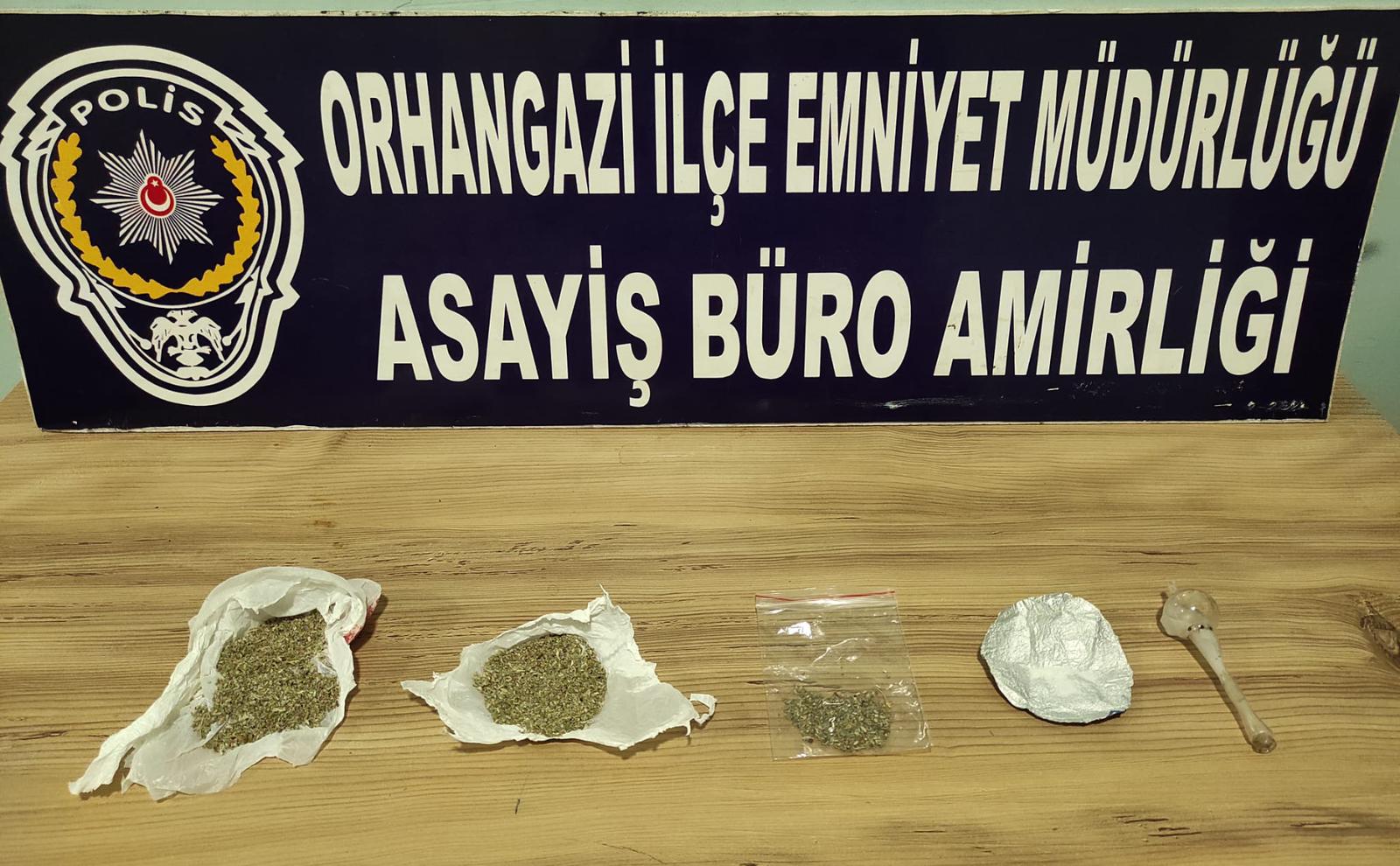 Orhangazi emniyetinin ilçede uyuşturucu