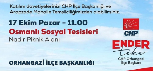 Chp Orhangazi ilçe başkanlığı