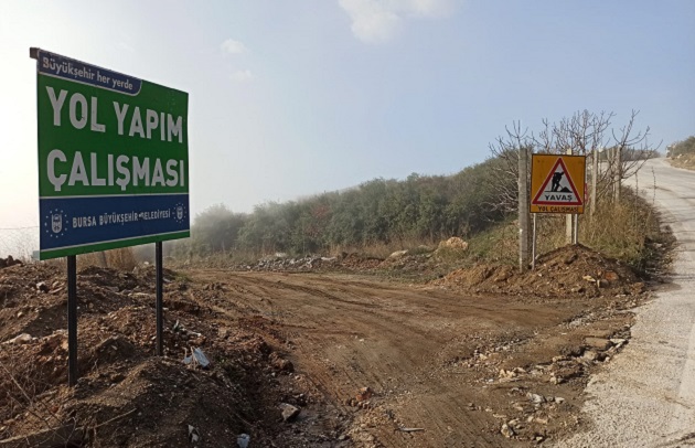 Orhangazi’de Fındıklı yolu üzerinde