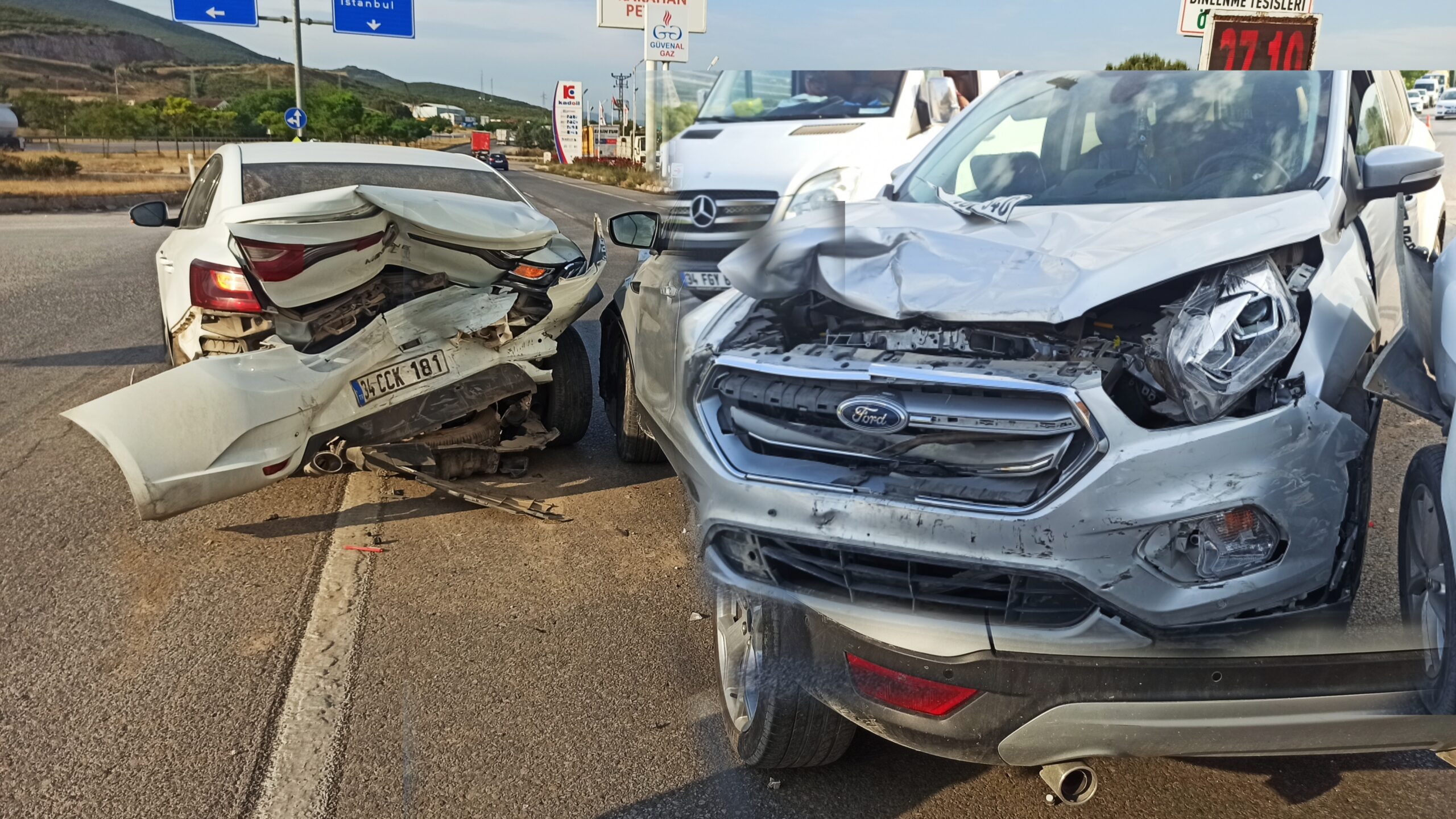 Orhangazi’de meydana gelen trafik