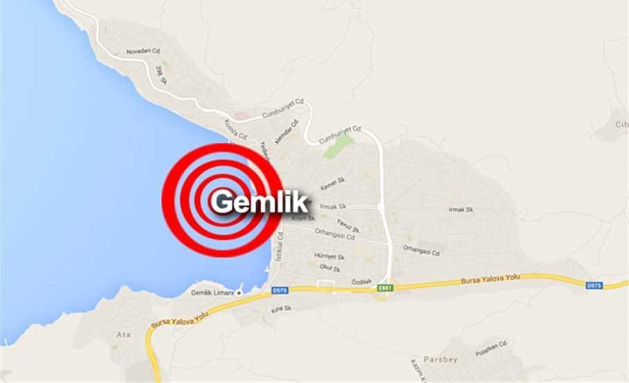 Gemlik merkezli deprem büyük