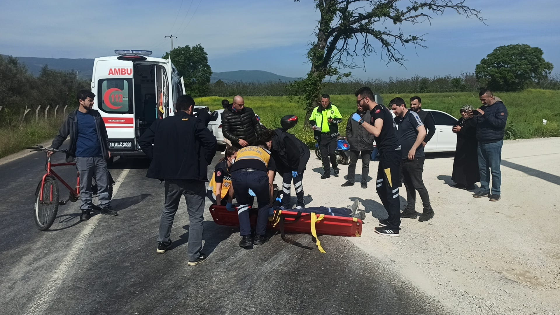 Orhangazi’de Yeniköy yolu üzerinde