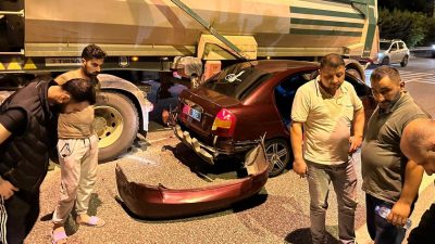 Orhangazi’de gece saatlerinde meydana gelen trafik kazasında şerit ihlali yaptığı