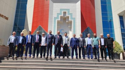 Orhangazi Cumhur ittifak partilerinin ilçe başkanları belediye başkanı Bekir Aydın