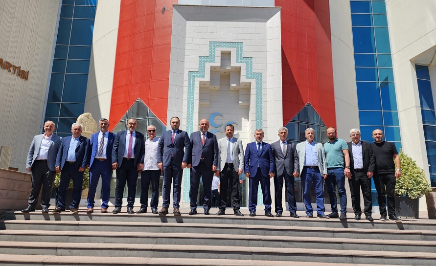 Orhangazi Cumhur ittifak partilerinin ilçe başkanları belediye başkanı Bekir Aydın