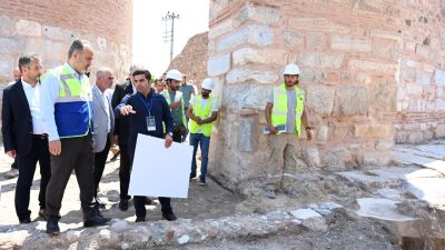 Bursa’nın İznik ilçesinde yapımı 2300 yıl öncesine uzanan tarihi surları,