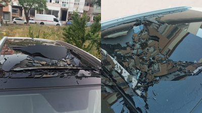 Orhangazi’de akşam saatlerinde meydana gelen olayda, iddialara göre bir apartmandan