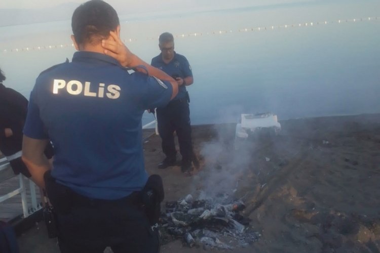 Türkiye’nin en büyük 5. Gölü konumundaki İznik Gölü’nün plajında belediyeye