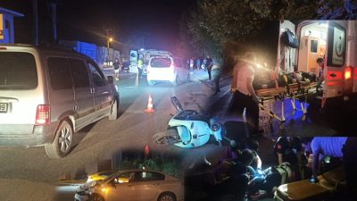 Orhangazi’de İznik gölü yolu üzerinde meydana gelen trafik kazasında karşı