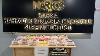 Bursa İl Emniyet Müdürlüğü Narkotik Suçlarla Mücadele Şube Müdürlüğü, uyuşturucu veya