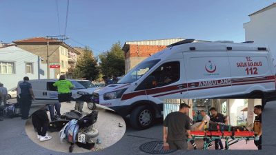 Orhangazi'de meydana gelen trafik kazasında  hafif ticari  araç