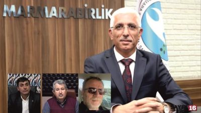 Orhangazi Ziraat Odasında 6 ilçenin Ziraat Odaları başkanlarının yaptıkları toplantı