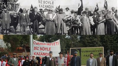1933 yılında Cumhuriyet kutlamalarında Hüsnü Kazım Özler tarafından çekilen “Cumhuriyeti