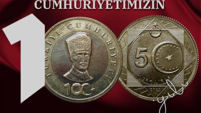 Hazine ve Maliye Bakanlığı’nın, Cumhuriyetin 100. yılı kapsamında bastırdığı “5