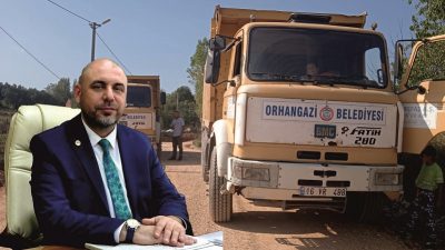 Orhangazi Belediyesinden yapılan açıklamada ”şehir genelindeki hizmetlere ara vermeden devam