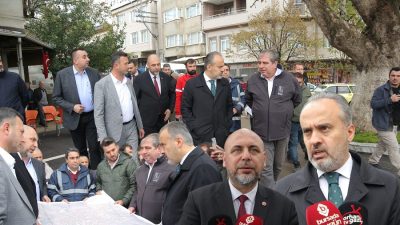 45. Zeytin hasat şenliği için Orhangazi’ye gelen Bursa büyükşehir belediye