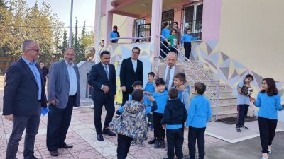 Orhangazi İlçe Kaymakamı Zafer Karamehmetoğlu, İlçe Milli Eğitim Müdürü Mustafa