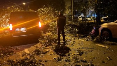 Bursa’da akşam saatlerinde etkisini arttıran ve saatteki hızı 80 kilometreye