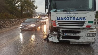 Orhangazi – Yalova yolu süpürgelik yokuşlarında meydana gelen trafik kazasında,