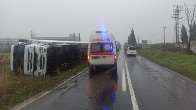 Orhangazi – İznik güney yolu üzerinde meydana gelen trafik kazasında,