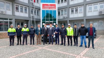 Orhangazi ilçe emniyet müdürlüğüne geçtiğimiz ay araç desteğinde bulunan ilçenin