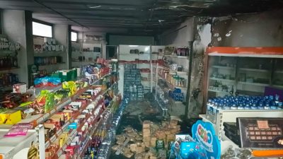 Orhangazi’de sabaha karşı meydana gelen olayda, bir markette elektrik kontağından