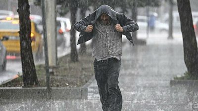 Meteorolojinin yayınladığı 5 günlük haritaya göre 81 ilde kuvvetli sağanak