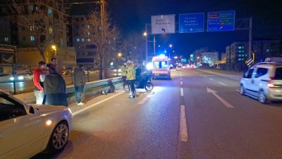 Bursa’nın Orhangazi ilçesinde ana yol üzerinde  meydana gelen trafik kazasında