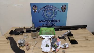 Orhangazi’de ilçe emniyet müdürlüğü ekipleri tarafından başta uyuşturucu olmak üzere,