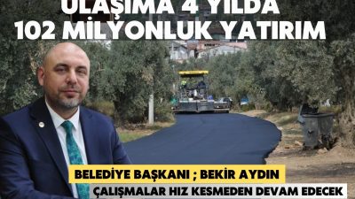 Orhangazi’de belediye fen işleri ve Bursa büyükşehir belediyesi işbirliği ile