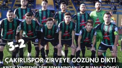 Süper Amatör lig temsilcimiz Çakırlıspor, ligin 9.hafta maçında deplasmanda karşı