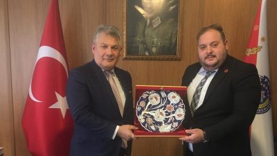 Orhangazi ülkü ocakları başkanı Emre Bayram Çil, Orhangazi ilçe emniyet