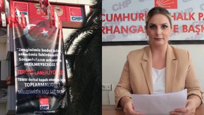 CHP Orhangazi ilçe teşkilatı tarafından partinin ilçe başkanlığı binasına terörü