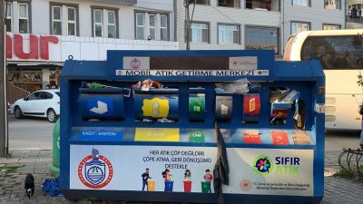 Bursa’nın Orhangazi ilçesinde belediye tarafından, atıkların yeniden değerlendirilmesi amacıyla kentin