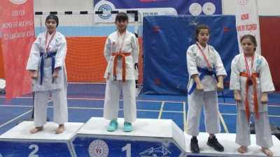 Bursa Okul Sporları Federasyonu tarafından Bursa’da düzenlenen okullar arası karate