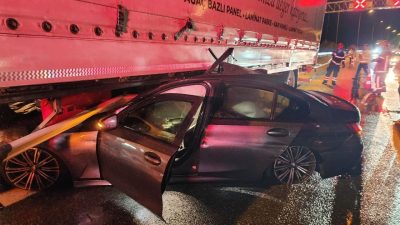 Gebze-Orhangazi-İzmir Otoyolu, Selçukgazi Tüneli yakınlarında meydana gelen trafik kazasında yağış