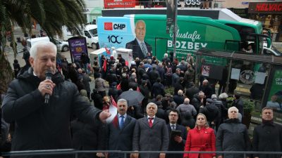 CHP Bursa büyükşehir belediye başkan adayı Mustafa Bozbey  seçim çalışmaları