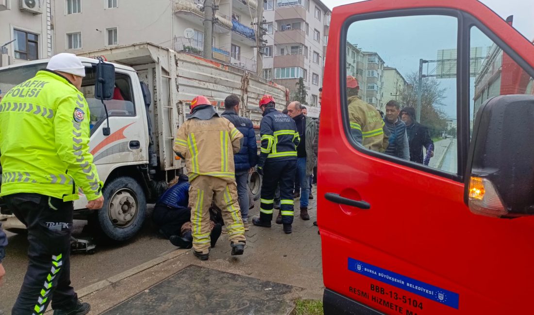 Bursa’nın Orhangazi ilçesinde meydana gelen olayda, geri manevra yapan bir
