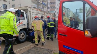 Bursa’nın Orhangazi ilçesinde meydana gelen olayda, geri manevra yapan bir