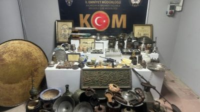 Bursa’da tarihi eser kaçakçılığına yönelik operasyonda 620 adet tarihi eser