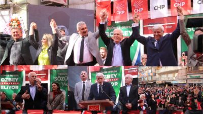 CHP Bursa büyükşehir belediye başkan adayı Mustafa Bozbey seçim çalışmaları