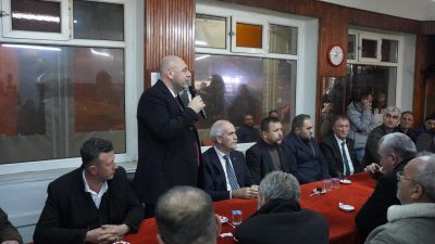 Cumhur ittifakı Orhangazi Belediye Başkan adayı Bekir Aydın, Yeniköy Mahallesi'nde