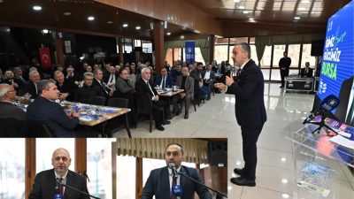 Bursa büyükşehir belediye başkanı Alinur Aktaş seçim çalışmaları kapsamında Orhangazi’de