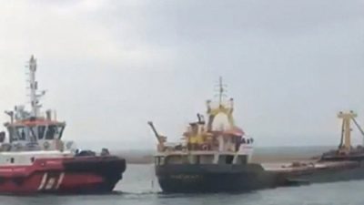Marmara Denizi'nde, İmralı Adası'nın güneybatısında su alarak batan 69 metre