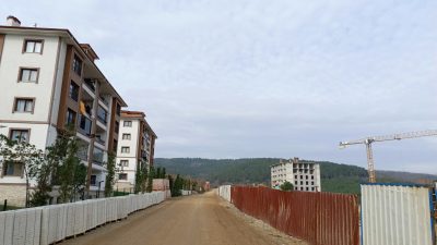 Bursa'nın Orhangazi ilçesinde yapımı devam eden 5. etap TOKİ'de ki