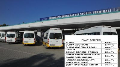 En son geçtiğimiz Ağustos ayında zam yapılan Orhangazi’den  Bursa’ya yolcu 