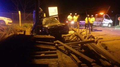 Bursa'nın Orhangazi ilçesinde meydana gelen trafik kazasında, kontrolden çıkan otomobil